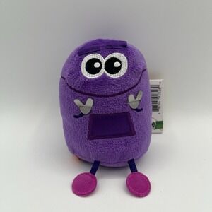 2020 Fisher Price Netflix Story Bots 5" Plush Shapes With Bo Purple